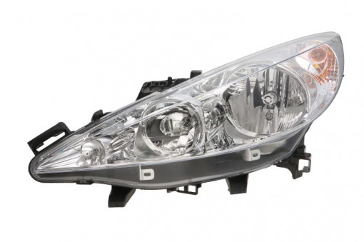 Far Stanga (halogen, H1/H7/W5W, electric, cu motor, culoare semnalizator: transparent) potrivit PEUGEOT 207, 207/HATCHBACK -12.13 - Img 1
