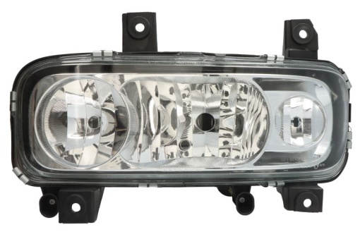 Fat stanga (H7, manual, fara motor, culoare insert: crom platinat) potrivit MERCEDES ATEGO, ATEGO 2, ATEGO 3 01.98-