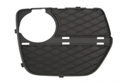 Grila bara fata Dreapta inchis, cu locas proiector, plastic, negru potrivit BMW X6 E71, E72 10.07-07.14 09.10-06.14