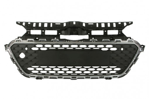 Grila bara fata plastic, crom/negru potrivit HYUNDAI I20 ACTIVE, I20 II 11.14- 11.14-