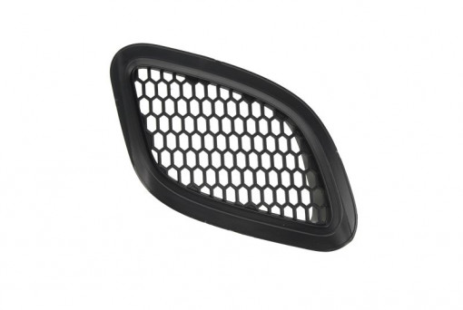 Grila bara fata stanga ABARTH, plastic, negru/crom ABARTH 500 / 595 / 695; FIAT 500 dupa 2007