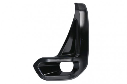 Grila bara fata stanga cu locas lampa ceata, plastic, negru lucios potrivit TOYOTA HILUX VIII 06.20-