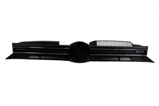 Grila fata deschis, crom/negru lucios potrivit VW GOLF VI 1.2-Electric 10.08-05.16 -11.12