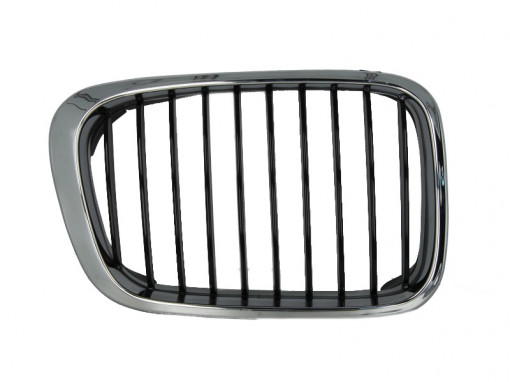 Grila radiator Dreapta (pentru caroserie break; salon, crom/negru) potrivit BMW 3 (E46) 1.6-3.2 12.97-12.07 -09.01 - Img 1