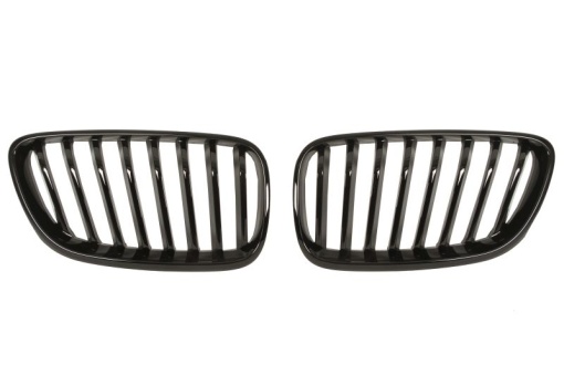 Grila radiator Dreapta/Stanga Fata (set, negru lucios/negru-mat) potrivit BMW 2 (F22, F87), 2 (F23) 1.5-3.0 10.12-06.21 10.13-06.16
