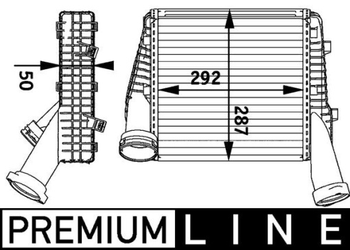 Intercooler potrivit AUDI Q7; PORSCHE CAYENNE; VW TOUAREG 2.5D/3.0D/4.2D 01.03-