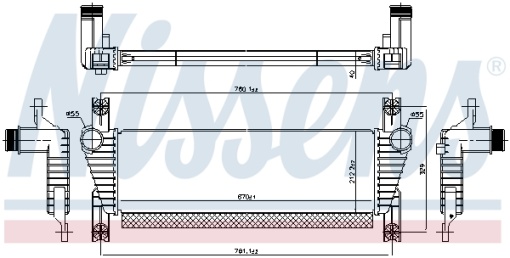 Intercooler potrivit FORD RANGER 3.2D 04.11-