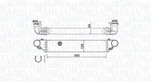 Intercooler potrivit MERCEDES C (CL203), C T-MODEL (S203), C (W203), CLC (CL203), CLK (A209), CLK (C209) 1.6-3.0D 05.00-06.11