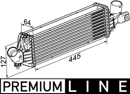 Intercooler potrivit NISSAN ALMERA II, ALMERA TINO, PRIMERA 1.9D/2.2D 03.00-