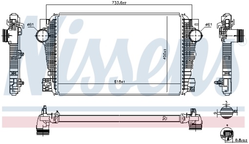 Intercooler potrivit VW AMAROK 2.0D 09.11-05.22