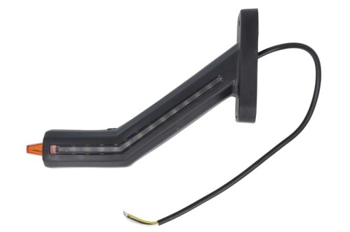 Lumina clarificare stanga, portocaliu/rosu/alb, LED, suprafata, lungime cablu 400mm, cu brat lung, 12/24V (cu functie de semnalizator spate, IP6K9K)