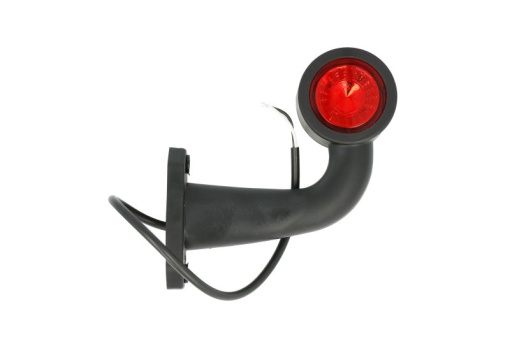 Lumina delimitare dreapta, rosu/alb, LED lungime cablu 450mm, pe brațul mediu-lung, 12/24V