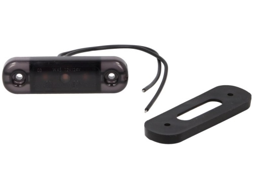 Lumina delimitare stanga/dreapta, forma: oval, portocaliu/fumuriu, LED, inaltime 24mm; latime 84mm; adancime 25mm lungime cablu 240mm, 12/24V (IP6K9K)