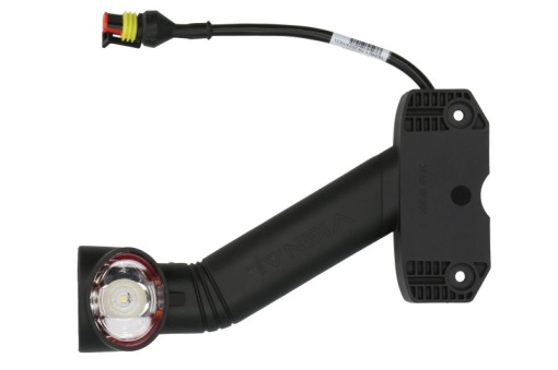 Lumina delimitare stanga, forma: oval, portocaliu/rosu/alb lungime cablu 350mm, pe brațul lung, 12/24V (conector: SUPERSEAL 2PIN)