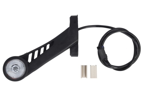 Lumina delimitare stanga, forma: rotund, portocaliu/rosu/alb, LED lungime cablu 1000mm, pe brațul lung, 12/24V (conector: CLICK-IN/JAEGER, IP66/IP68)