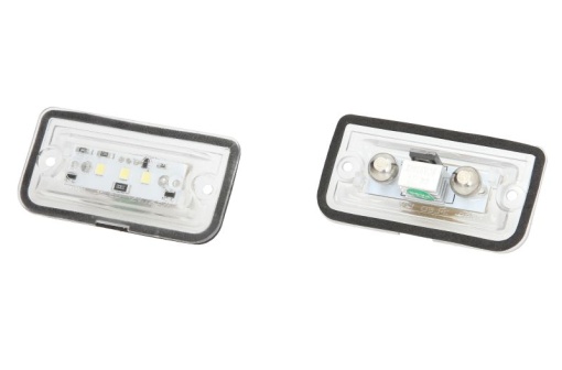 Lumina numar inmatriculare, culoare lumina: alb; set, 12V, cu aprobare circulatie potrivit MERCEDES C (W203), CLK (A209), CLK (C209), SL (R230); CHRYSLER CROSSFIRE 05.00-01.12