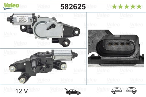 Motor stergator Spate potrivit VW SCIROCCO III 05.08-11.17