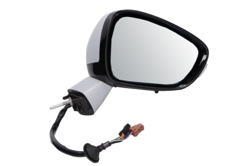 Oglinda laterala Dreapta (electric, convexa, incalzita, albastru, captuseala, pliabil electric, cu senzor de temperatura) potrivit DS DS 5; CITROEN DS5 -07.15