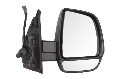 Oglinda laterala Dreapta mecanic, convexa, crom cu senzor de temperatura potrivit OPEL COMBO TOUR, COMBO/MINIVAN