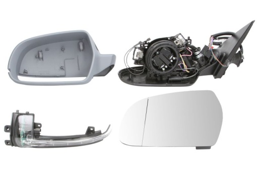 Oglinda laterala Stanga (electric Nu, asferice, incalzita, pliabil electric) potrivit AUDI A4 ALLROAD B8, A4 B8 -12.15