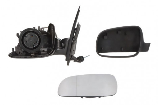 Oglinda laterala Stanga (mecanic, asferica) potrivit SEAT AROSA; VW LUPO I