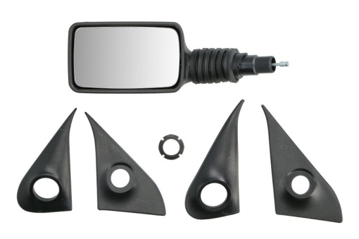 Oglinda laterala Stanga (mecanic, convexa, crom) potrivit FIAT FIORINO, FIORINO/MINIVAN, UNO