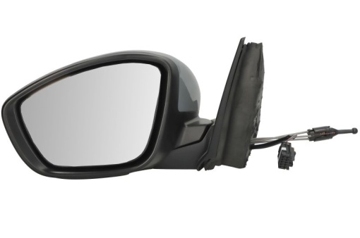Oglinda laterala stanga (mecanica, convex, grund, cu semnalizare) potrivit OPEL CORSA F; PEUGEOT 208 II 05.19-