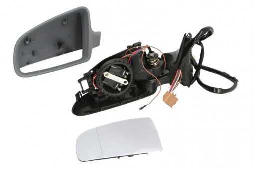 Oglinda stanga electrica, asferic, incalzita, grunduita, pliabila electric AUDI A4 intre 2000-2008