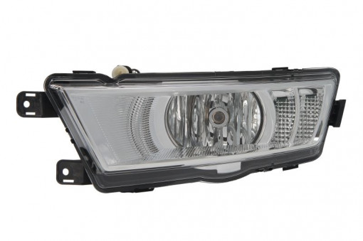 Proiector ceata Stanga (H8/LED, cromat; cu lumini de zi) potrivit SKODA RAPID 07.12-12.18
