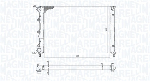 Radiator motor (Manual) potrivit ALFA ROMEO 147 1.6/2.0