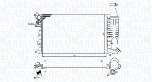 Radiator motor (Manual) potrivit CITROEN BERLINGO, BERLINGO/MINIVAN; PEUGEOT PARTNER, PARTNER/MINIVAN 1.1-1.8