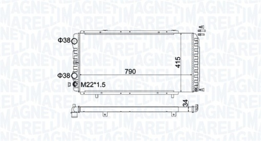 Radiator motor (Manual) potrivit CITROEN JUMPER I; FIAT DUCATO; PEUGEOT BOXER 1.9D-3.0D
