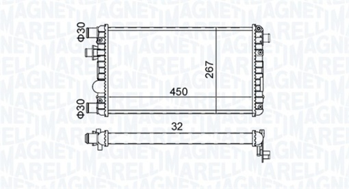 Radiator motor (Manual) potrivit FIAT SEICENTO / 600 1.1 - Img 1