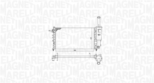 Radiator motor potrivit FIAT PUNTO, PUNTO/HATCHBACK 1.2/1.2CNG