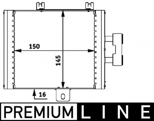 Radiator ulei potrivit MERCEDES S (C215), S (W220), SL (R230) 2.8-6.3 10.98-01.12