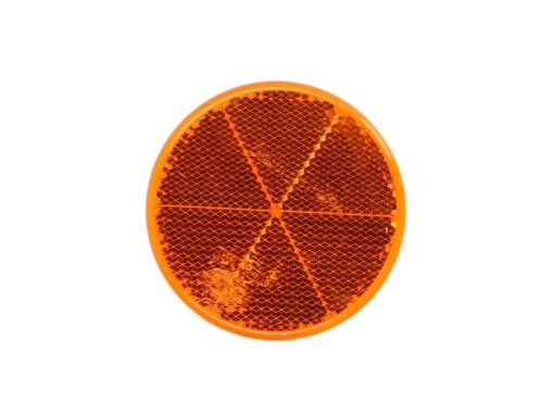 Reflector rotund (galben, autoadeziv, diametru: 60mm, 60mm x 7/60mm)