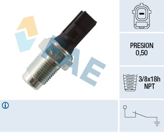 Senzor presiune ulei (0,5bar; 1 pin; negru) potrivit FORD COUGAR, MAVERICK, MONDEO II, MONDEO III; JAGUAR S-TYPE II, XF I, XJ, X-TYPE I; MAZDA MPV II, TRIBUTE 2.1-3.0 08.98-