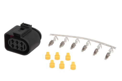 Stecher, numar pini: 6, Kit reparare, potrivit AUDI; SEAT; SKODA; VW potrivit AUDI A3; SKODA OCTAVIA I; VW GOLF IV 08.97-12.10