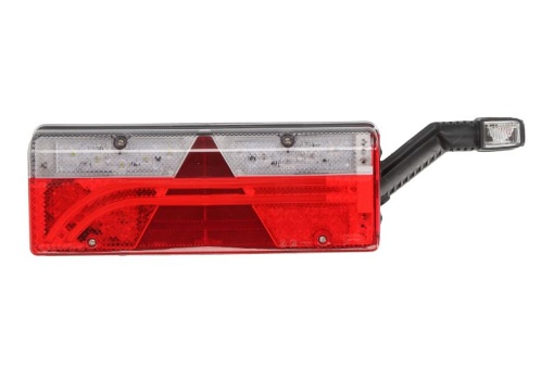 Stop spate dreapta EUROPOINT III (LED, 24V, cu intermitent, cu lumina de ceata, lumina de marșarier, cu stop, reflector triunghiular, cu lampă cu braț prelungitor, conector: ASS2.1 7PIN)