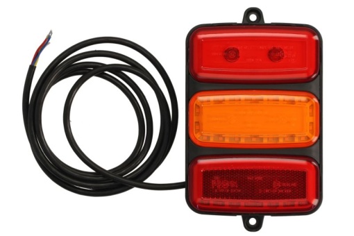 Stop spate stanga/dreapta W227 (LED, 12/24V, cu intermitent, cu far de ceata, cu stop, lumina de parcare, reflector, joc spate, lungime cablu: 2m)
