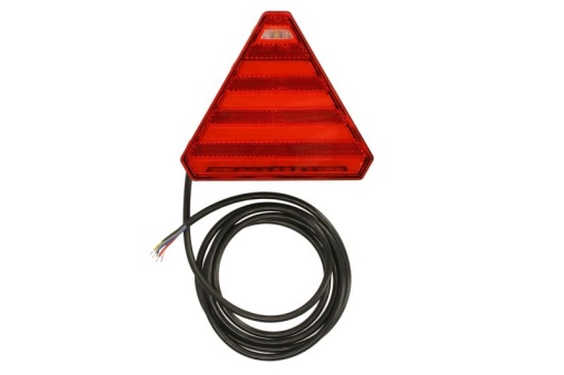 Stop spate stanga (LED, 12/24V, cu intermitent, cu far ceață, lumina de marșarier, cu stop, lumină de parcare, reflector triunghiular, semnalizator dinamic, lungime cablu: 0,2m, 163x143x40mm)