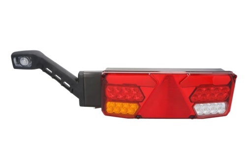 Stop spate stanga (LED, 12/24V, cu intermitent, cu far de ceață, lumina de marșarier, cu stop, lumină de parcare, reflector triunghiular, cu lampă cu braț prelungitor)