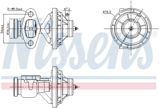 Supapa EGR potrivit VW CADDY III, CADDY III/MINIVAN, GOLF V 1.9D/2.0D 10.03-08.10