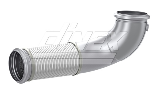 Teava esapament (diametru:127mm/147mm, lungime:555mm) potrivit VOLVO potrivit VOLVO FM, FM II D11C410-D11K450 09.05- - Img 1