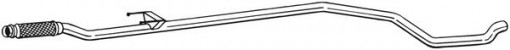 Teava esapament Mijloc potrivit PEUGEOT 206+ 1.4D 01.09-06.13