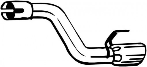 Teava esapament Spate potrivit OPEL ASTRA J 1.4/1.4LPG 10.10-10.15
