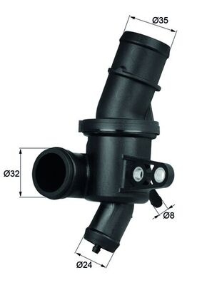 Termostat lichid racire (80°C, in carcasa) potrivit MERCEDES A (W169), B SPORTS TOURER (W245) 2.0D 09.04-06.12