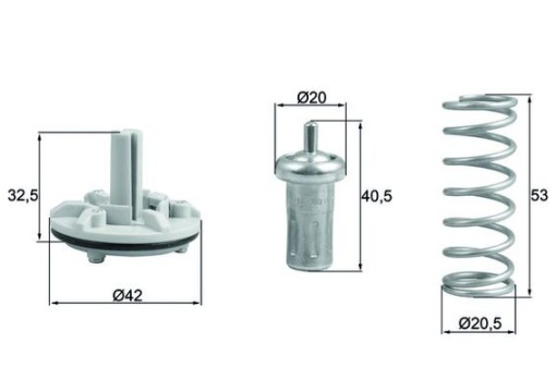 Termostat lichid racire (80°C) potrivit AUDI A1; SEAT ALHAMBRA, IBIZA IV, IBIZA IV SC, IBIZA IV ST; SKODA FABIA II; VW BEETLE, CC B7, EOS, GOLF PLUS V, GOLF V 1.4/1.4ALK/1.4CNG 11.05-07.18