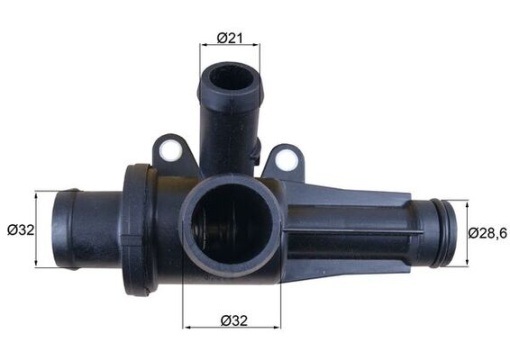 Termostat lichid racire (87°C, in carcasa) potrivit MITSUBISHI COLT VI; SMART FORFOUR 1.5D 08.04-06.12