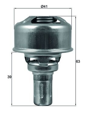 Termostat sistem racire (86°C) potrivit DACIA 1210, 1307, 1309, NOVA; RENAULT 11, 16, 17, 19 II CHAMADE, 9, CLIO I, RAPID/MINIVAN, RODEO 5 1.0-1.6 09.65-03.03